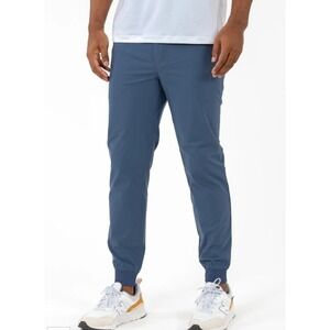Rhoback Men's Slate Blue Delta Performance Joggers Sz Large Golf Active Athletic